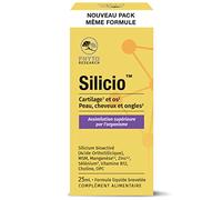 PhytoResearch - Silicio - Complément Alimentaire Beauté des Ongles et Cheveux - Silicium, Zinc, Sélénium, Manganèse, OPC, L-Carnitine, Vitamine B12 - 25 ml - 50 Jours - Fabriqué en France