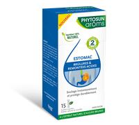 Phytosun arôms Médicament — Brûlures et remontées acides, arôme menthe, sans sucre, 15 sachets