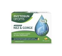 Phytosun Aroms Capsules Nez et Gorge aux Huiles Essentielles, Adoucit la gorge Apaise les voies respiratoires Comprimé(S) 30 pc(s)