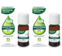 Phytosun Arôms - Huile Essentielle de Menthe Poivrée Bio - 10 ml (Lot de 2)