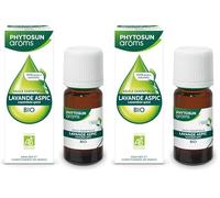PHYTOSUN AROMS - Huile Essentielle Lavande Aspic Bio - HEBBD - 100% Pure & Naturelle - 100% Bio - Analysée & Conditionnée en France - 10 ml (Lot de 2)