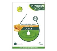 Phytosun Arôms - Pastilles Sans Sucres Gorge aux Huiles Essentielles - Arôme Miel - 24 Pastilles à sucer