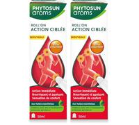 Phytosun Arôms - Roll'On Action Ciblée - Aux Huiles Essentielles - Action immédiate - Nourrit et Apaise - 50 ml (Lot de 2)