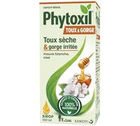 PHYTOXIL - Sirop Toux Adultes Apaisant à la Mauve Blanche et Miel, Soulagement Naturel (100 mL) - Le Lot De 2