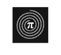 Pi Circle Number Poster Impression sur Toile Salon Maison Art Esthétique Peinture Suspendue, Nouveau Cadeau Maison Décoration Moderne Chambre 16 x 16 pouces (40 x 40 cm)