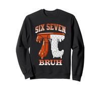 Pi Day Basketball Six Seven Bruh Funny Maths Sweatshirt