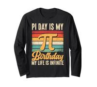 Pi Day est Mon Anniversaire, ma Vie est Infinie Manche Longue