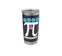 Pi Different Chouette Mignonne Hibou Différent Maths Pi Day Gobelet isotherme en acier inoxydable double paroi