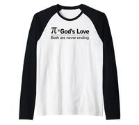 Pi égale l'amour de Dieu Manche Raglan