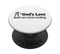 Pi égale l'amour de Dieu PopSockets PopGrip Adhésif