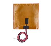 PI Éléments chauffants Film flexible 7,9 x 7,9 pouces Plaque chauffante adhésive 150 W DC24 V chauffant jusqu'à 150 ℃ Chauffage en polyimide pour accessoires d'imprimante 3D (DC24V 150W)