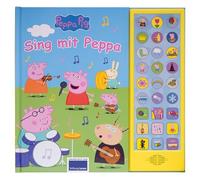 PI Kids Peppa Pig - Sing mit Peppa - 27-Button-Soundbuch für Kinder ab 3 Jahren - mit bekannten Kinderliedern und Geräuschen - Peppa Wutz: Tönendes Buch