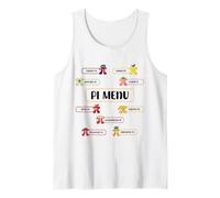 Pi Menu Pi Symbole Pie Menu Pi Saveurs Tarte Saveurs Pi Day Débardeur
