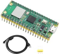 Pi Pico W Carte Mère Bin Pico W avec câble USB Basé sur Ras-Pi RP2040 Puce Microcontrôleur Support 2.4GHz 802.11 b/g/n Wireless LAN Pi Pico W Processeur Arm Dual-Core
