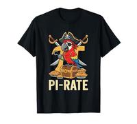 Pi-Rate Parrot Math Teacher Pi Day Pirate Pun 3.14 T-Shirt