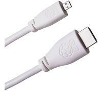 Pi® T7689AX Câble HDMI Raspberry Pi® [1x HDMI mâle - 1x HDMI mâle D Micro] 1.00 m blanc