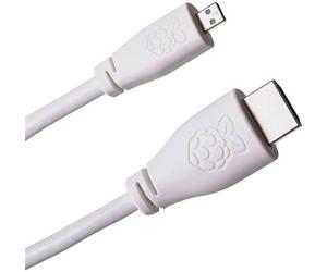Pi® T7689AX Câble HDMI Raspberry Pi® [1x HDMI mâle - 1x HDMI mâle D Micro] 1.00 m blanc