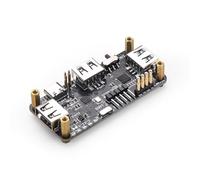 Pi USB HUB Hat for Raspberry Pi Zero, 3-Port-USB2.0 Expansion Board with USB-to-TTL, Compatible for Arduino/STM32, Type-C Dual Mode, Plug & Play GPIO Connection, TX/RX Indicators