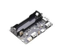 Pi Zero UPS HUB HAT pour Raspberry Pi Zero Series, carte d'extension USB 2.0 à 3 ports avec alimentation de secours, support Ba-ttery 18650, gestion intelligente de charge et de décharge