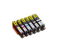 pi100-313 multi pack (noir, jaune, magenta, cyan) compatible cartouches dencre pack of 6