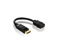 PI155 Série PureInstall - Adaptateur DisplayPort / HDMI Certifié (DisplayPort Prise Mâle vers HDMI A Prise Femelle)