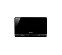 PI51 Noir Surface plane 56 cm Table de cuisson à induction 2 brûleurs