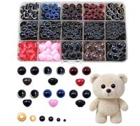 Piaeny 752 Pièces Yeux de sécurité Kit Complet Multi Tailles et Couleurs pour Crochet Amigurumi Création Peluches Poupées Artisanat DIY Loisirs Créatifs Adultes et Enfants