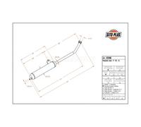 Pot D Échappement Sito Pour Mobylette Piaggio 50 Ciao - Mfpn : -91801-2n
