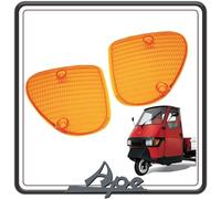 Piaggio KIT DEUX GEMMES PLASTIQUES PLASTIQUES VITRE FLÈCHE INDICATEUR DE DIRECTION AVANT DROIT ET GAUCHE APE 50 ORIGINAL.