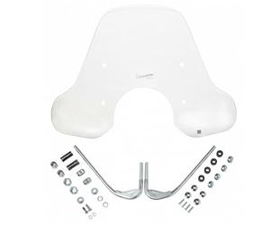 Piaggio Pare-Brise Large avec Support, Transparent, Moyen, 1B005695