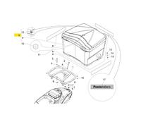 Piaggio Poteau Baule C/Targhette Ptt 1B007352