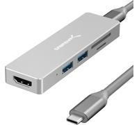 PIAL-Hub Usb C,Data Hub,Usb Adaptateur,Usb-C Station D¿Accueil Multiport Avec Hdmi 4K,2 Port Usb 3.2Et Lecteur De Carte Sd/Microsd,Pour Desktop,Macbook,Imac,Pc,Clés Usb,Etc.(Hb-Hucr)