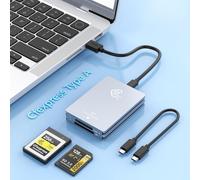 PIAL-Lecteur De Carte Cfexpress Type-A&Sd 2-En-1,Lecteur De Carte Mémoire Cf Express Type A Usb 3.2 (Gen 2) 10Gbps Cfexpress Type A&Sd Carte Adaptateur Compatible Windows/Android/Mac Os/Linux