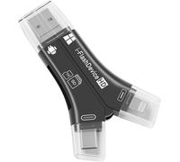 PIAL-Lecteur De Carte Sd Pour Iphone Qui Lit Simultanément Les Deux Mémoires Sd Et Tf,Pour Caméra De Sentier/Chasse,Visionneuse De Photos Vidéo Sur Tous Les Derniers Apple Ios Ipad Et Iphone