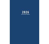Pianificazione settimanale 2026: quaderno / taccuino, blu scuro (53 settimane), piccolo formato