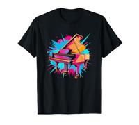 Pianiste à Queue coloré pour Piano à Queue T-Shirt