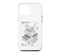 Pianiste à Queue Pianiste Musicien Schéma Technique Musique Coque pour iPhone 12 Pro Max
