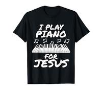 Pianiste d'église, I Play Piano for Jésus, Worship Leader T-Shirt