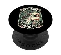 Pianiste Pianiste Soft Hands Strong Heart Musicien Vintage Music PopSockets PopGrip Adhésif