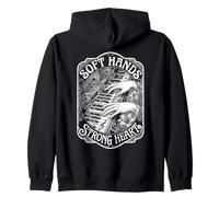 Pianiste Pianiste Soft Hands Strong Heart Musicien Vintage Music Sweat à Capuche
