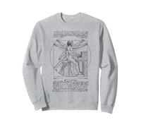 Pianiste Pianiste Vitruvian Man Leonardo Da Vinci Music Sweatshirt