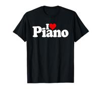 PIANISTE Piano I Love Heart T-Shirt