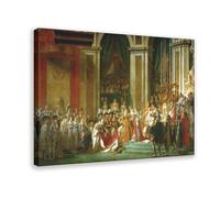 PIANK The World's Top 100 Peintures Le Couronnement de Napoléon par Jacques-Louis David Art Décoration murale Affiche Famille Bar Restaurant Garage Café Panneau Art