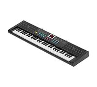 Piano à clavier 61 touches électriques avec microphone USB - Piano - Instrument idéal pour les débutants et les enfants, 6 chansons de démonstration, 16 rythmes noirs