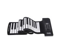 Piano à Clavier à Roll-up Flexible 61 Touches pour les Joueurs Professionnels, Piano de Clavier de Musique Numérique Portable