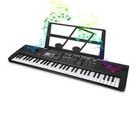 Piano à Clavier Électronique à 61 Touches, Orgue Électronique Portable Avec Microphone Et Pupitre, Jouet Pour Enfants De Clavier De Musique Pour Débutants