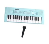 ＡＷＨＡＯ Piano à Clavier électronique pour Enfants, Jouet éducatif, 37 Touches, Multifonctionnel avec Microphone, Apprentissage de La Musique, Bleu