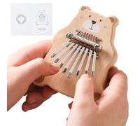Piano à Doigt, Piano à Pouce, Ours Mignon à 8 Touches, Instrument Multifonctionnel, activités d'apprentissage de la Musique pour pour Les Vacances d'anniversaire