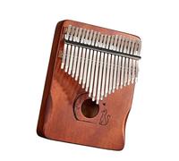 Piano à Doigts Portable Kalimba 21 Notes Piano À Doigts Multicolore en Acajou(Coffee)
