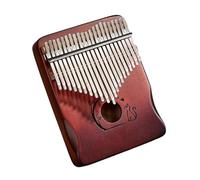 Piano à Doigts Portable Kalimba 21 Notes Piano À Doigts Multicolore en Acajou(Gradient Coffee)